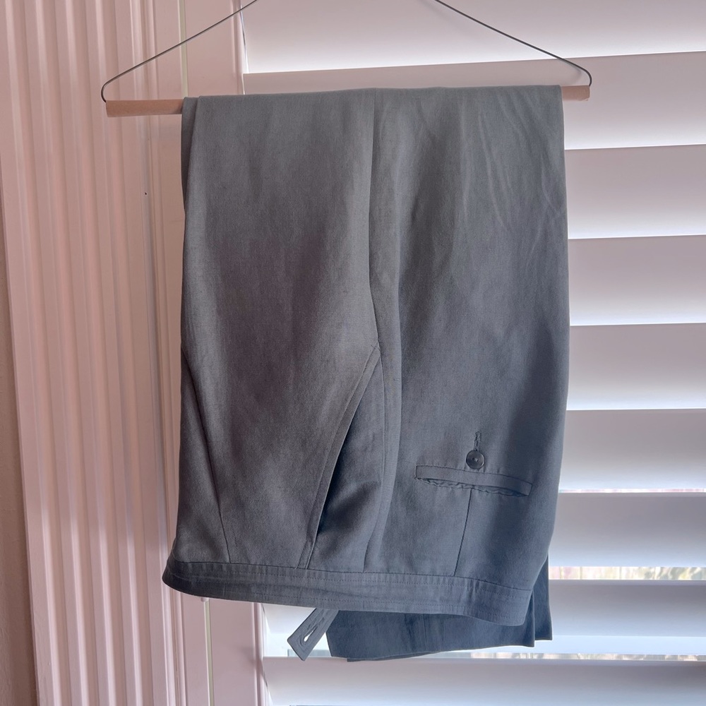 Green linen ladies, slacks